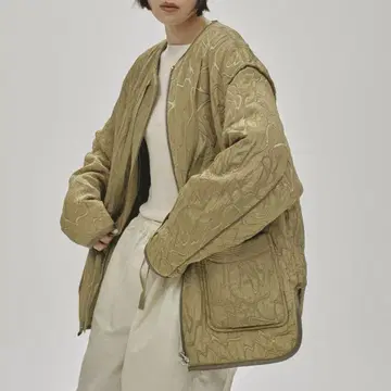 Jacquard Piping Blouson 올리브 36