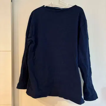 SAINT JAMES 네이비 긴팔 티셔츠