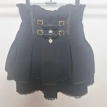LIZLISA 리즈리사 2단 리본 벨트 치마바지