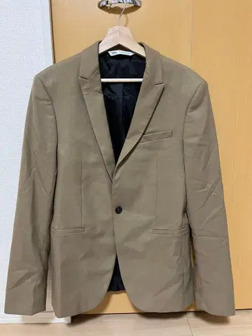 ZARA 베이지 싱글 버튼 자켓 EUR 48