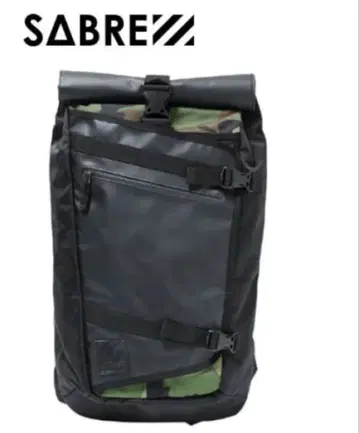 SABRE 세이버 롤탑 백팩 블랙 카모플라쥬 카모 무늬