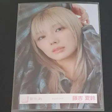 사쿠라자카 후지키 카린 브로마이드 체크 코디 요리