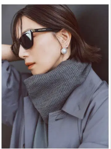 히가시하라 아키 25AW forme 넥워머 그레이