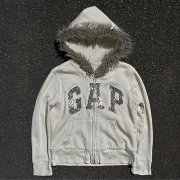 OOs archive 'GAP' 퍼 집 후디 Y2K 화이트