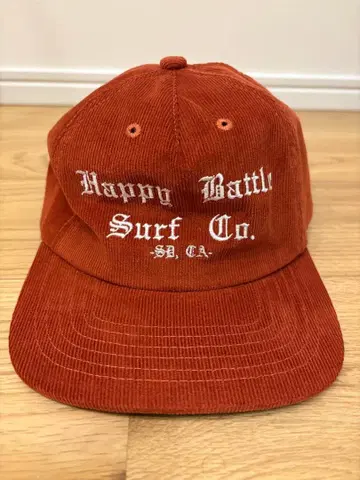 Happy Battle Surf 코듀로이 캡 벽돌