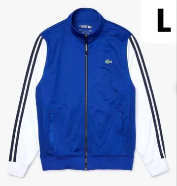 LACOSTE SPORTS 블루 스트라이프 트랙 자켓 L 사이즈
