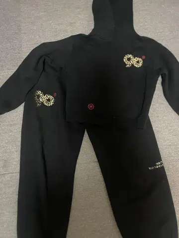 9090 레오파드 무늬 셋업