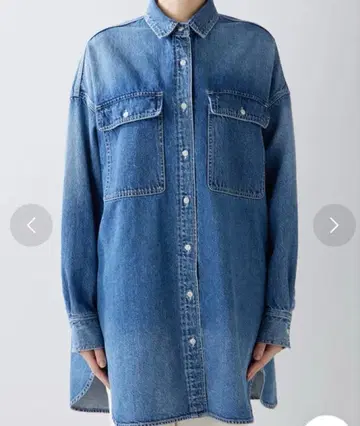 윔 가젯 데님 셔츠 원피스