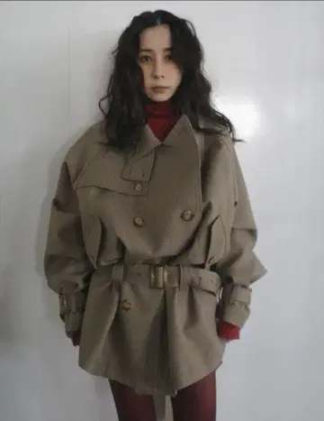 Ameri vintage DADDY MIDI TRENCH COAT