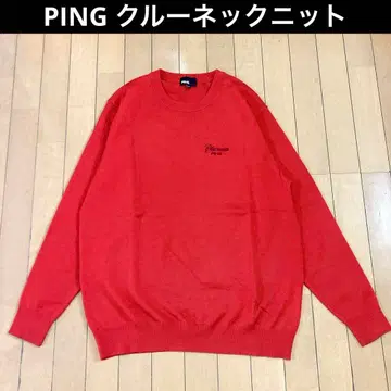 [ 새상품급 ] PING 핑 어패럴 23FW 플레인 니팅 크루넥 니트