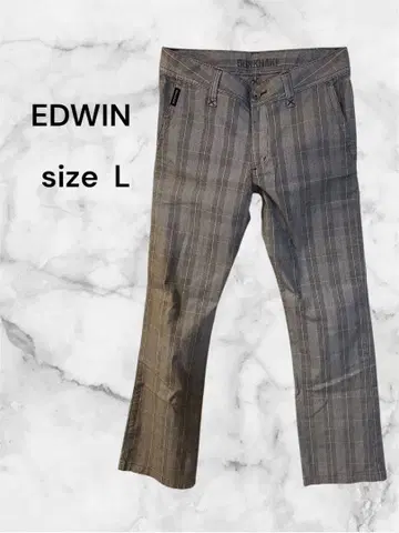 EDWIN 503 에드윈 체크 스트레이트 팬츠