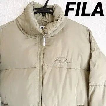 FILA 휠라 충전솜 로고 자수 다운 자켓