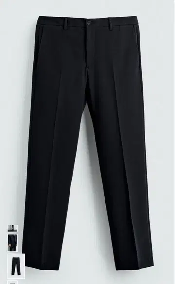 [ 미사용 ] ZARA 컴포트 수트 팬츠 네이비 블루 EU40