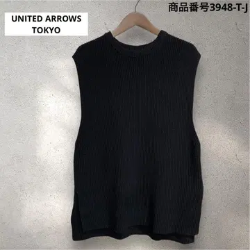 UNITED ARROWS 사이드 슬릿 니트 베스트 사이즈 F