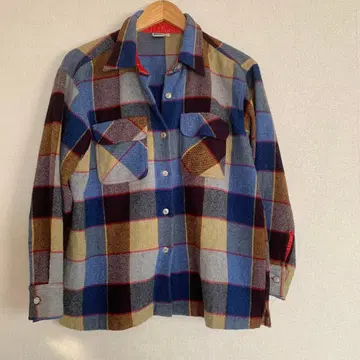 90년대 이탈리아제 BENETTON 베네통 긴팔 셔츠 구제 의류 체크