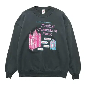 USA 제조 90년대 빈티지 맨투맨 미녀와 야수 라이온 킹 알라딘