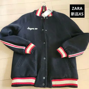ZaraTrafaluc 바시티 자켓 네이비/레드/화이트 XS 새상품