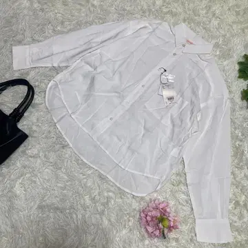 미사용 새상품 로데오 크라운 긴팔 셔츠 화이트 레이온 F 사이즈