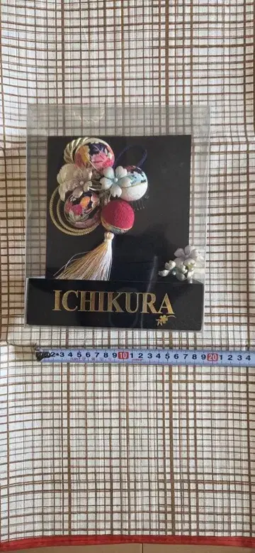 ICHIKURA 꽃무늬 헤어콤 태슬 포함