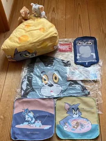 라스트 원 C상 톰과 제리 봉제 인형 쿠션 타월 세트