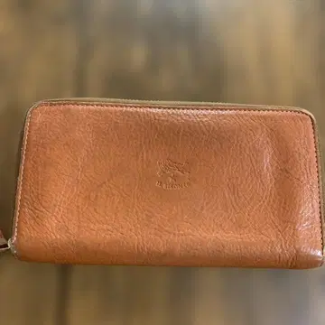 IL BISONTE 브라운 가죽 장지갑