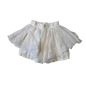 snidel 프릴 숏팬츠 페티코트 페티팬 화이트 S
