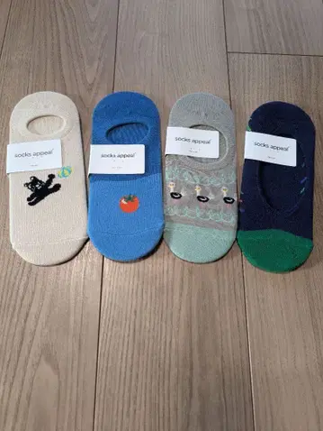 socks appeal 스니커즈 삭스 4족 세트
