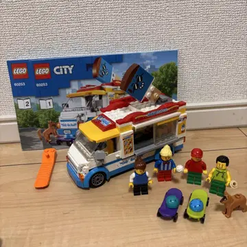 LEGO 레고 아이스크림 가게 주방 자동차 왜건 자동차 스케이트보드
