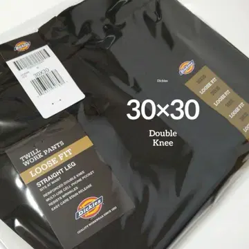 30 x 30 [ 새상품 미사용 ] 디키즈 더블니 85283 BLACK