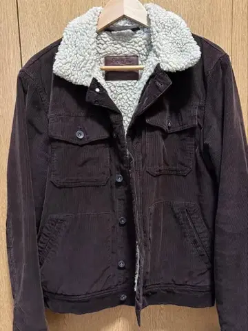 Marks and spencers 보아 다크 브라운 코듀로이 자켓