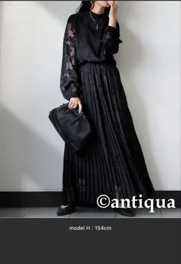antiqua 시어 플라워 원피스