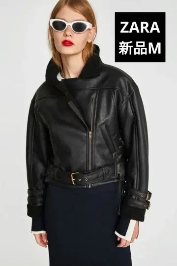 Z1975 DENIM 블랙 가죽 자켓 M 새상품 50% off