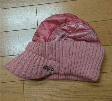 힐 크릭 핑크 니트 모자 리브