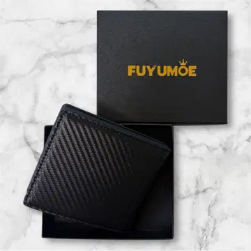 FUYUMOE 블랙 네이비 접이식 지갑