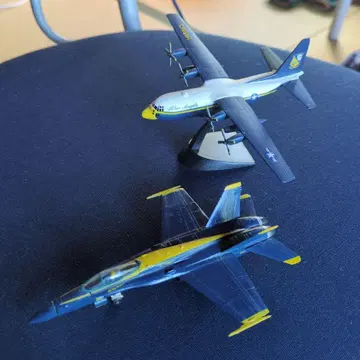 블루엔젤스 F/A18 c130 항공기 모형 세트