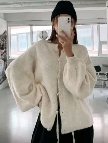DAZY 드롭 숄더 가디건