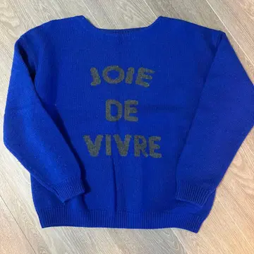 SLOBE IENA 블루 니트 스웨터