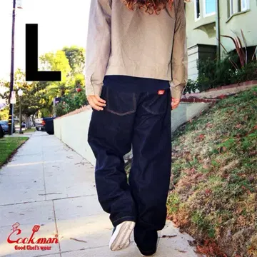 Cookman Chef Pants 셰프 팬츠 쿠쿠만 데님 네이비