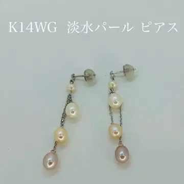 K14WG 흔들리는 담수 진주 귀걸이