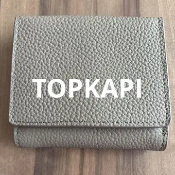 TREASURE TOPKAPI 여성용 접이식 지갑 베이지
