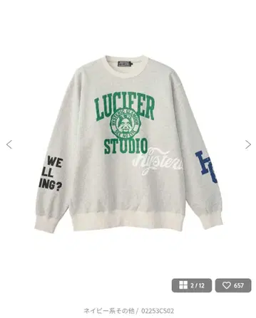 HYSTERIC GLAMOUR LUCIFER STUDIO 맨투맨 S