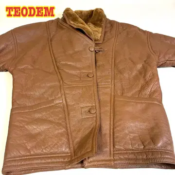 [ vintage ] TEODEM 테오데 shearling 가죽 자켓