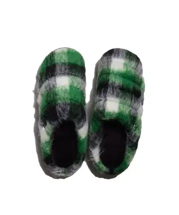 SUBU 퍼 샌들 AFTERSCHOOL 그린