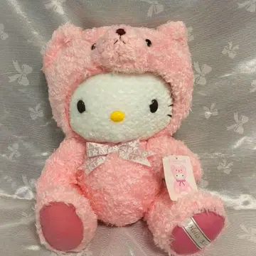 헤이세이 레트로 키티 테디베어 핑크 L 봉제 인형