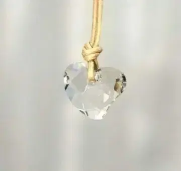 Swarovski 하트형 크리스탈 펜던트 인증서 포함