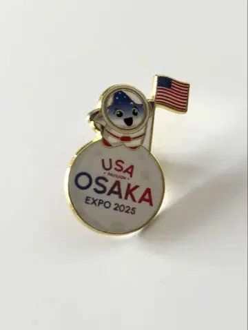 USA 미국 OSAKA EXPO 2025 핀 배지 만박