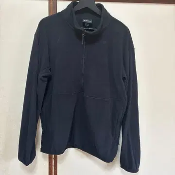 Goldwin 블랙 플리스 자켓 폴라테크 하프 지퍼