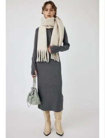 moussy RIB KNIT 롱 드레스