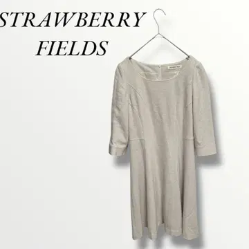 새상품급 STRAWBERRY FIELDS 원피스 긴팔 아이보리