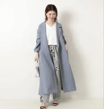 Spick and Span 스픽 앤 스팬 빅 컬러 가운 코트